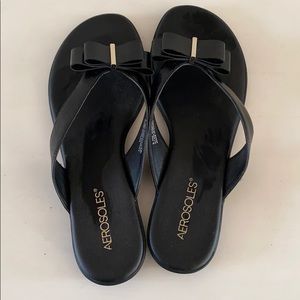 Aerosoles Black Slides